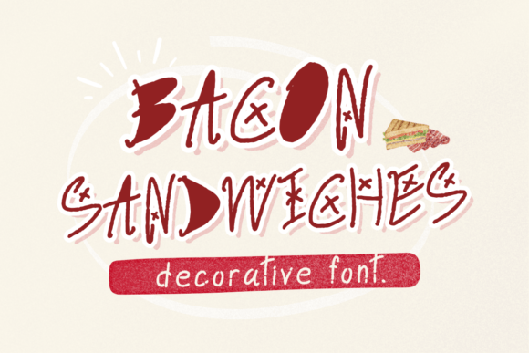 Bacon Sandwiches Font for Small Business Branding