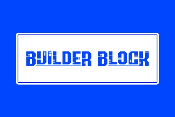 Builder Block Typeface for Bold Branding