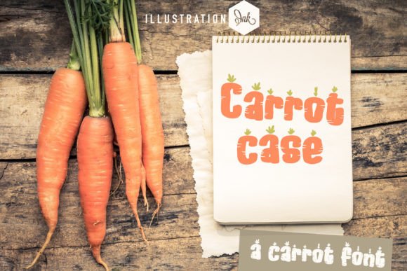 Carrot Case Font for Bold Display Headlines