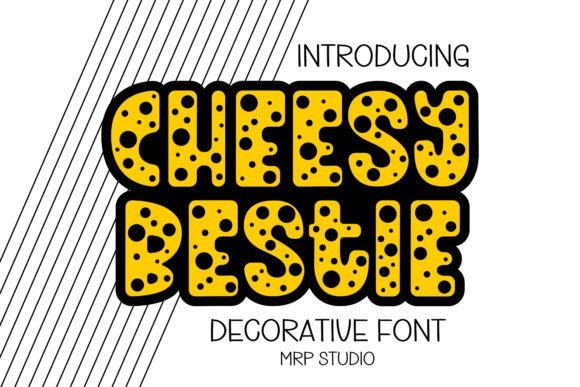 Cheesy Bestie Font for Cute Craft Projects