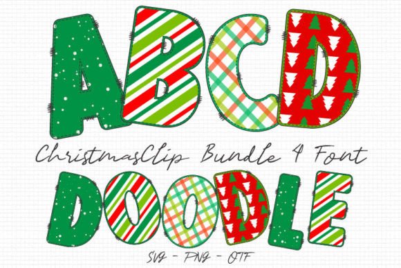 Christmas Clip: A Festive Color Font for Editorial Design