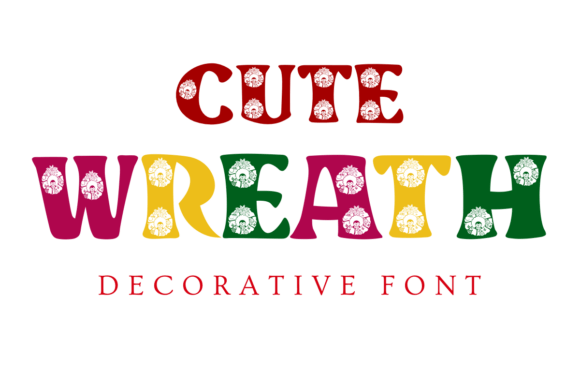 Cute Wreath: A Decorative Font for Digital Design