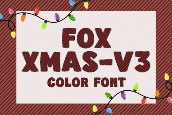 Fox Xmas-v3: A Festive Color Font for Editorial Design