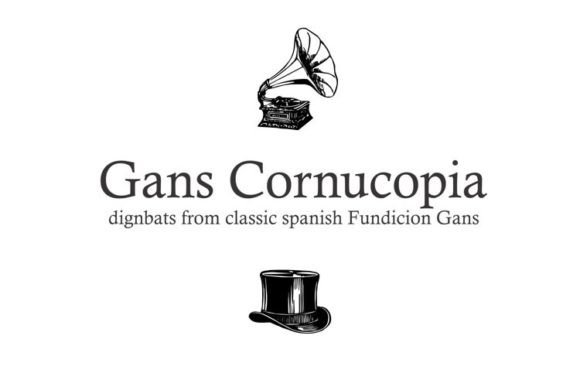 Gans Cornucopia Font for Crafters