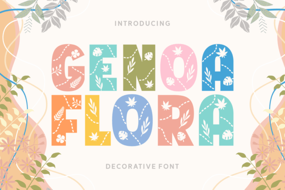 Genoa Flora Typeface for Modern Campaigns