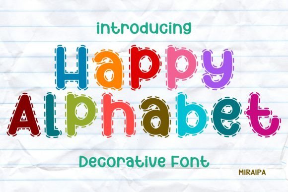 Happy Alphabet Font: A Playful Decorative Typeface Review