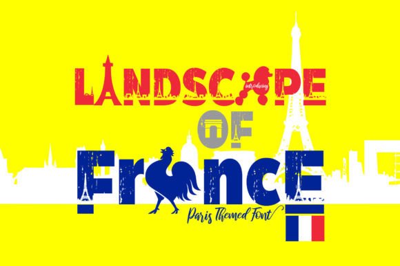 Landscape of France: A Bold Decorative Typeface for Editors