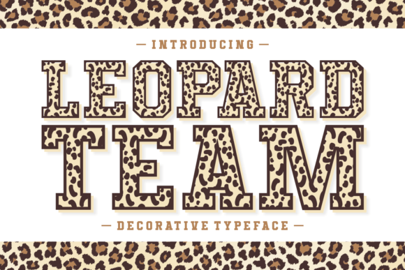 Leopard Team Typeface for Bold Campaigns