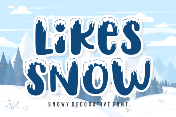 Likes Snow: A Premium Decorative Font for Winter Design