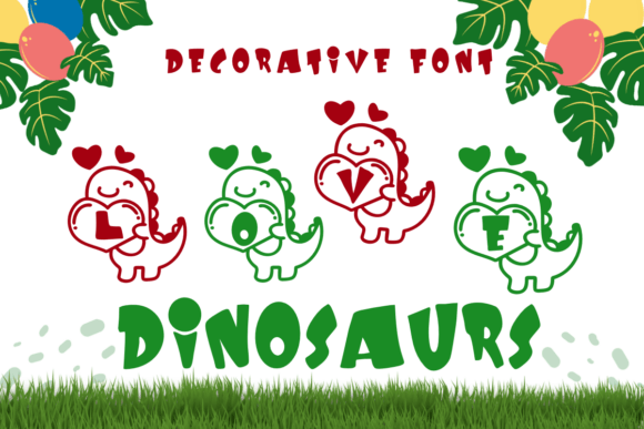 Love Dinosaurs Typeface Review for Playful Branding
