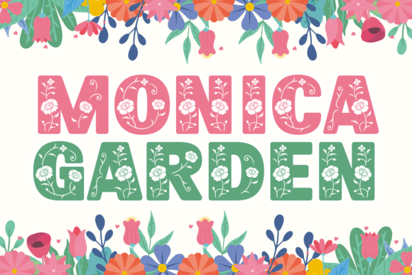 Monica Garden Font for Elegant Craft Designs