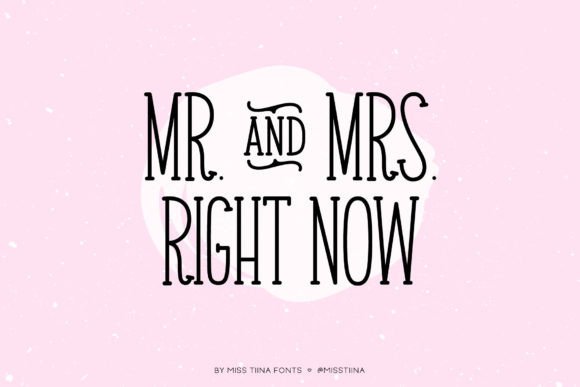 Mr. Mrs. Right Now: A Handwritten Serif Font for Editorial Design
