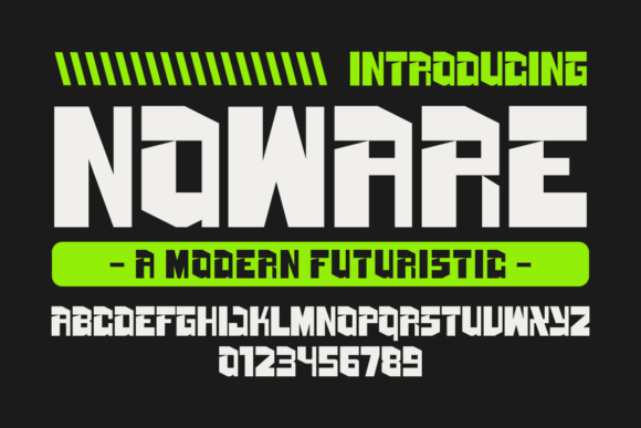 Noware: A Bold Modern Font for Crafters