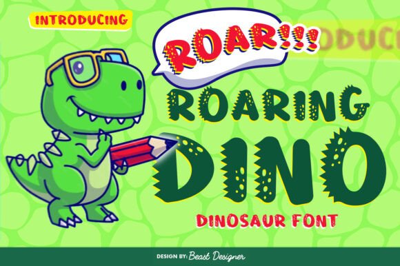 Roaring Dino Typeface for Bold Branding