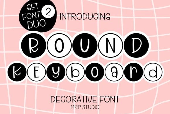 Round Keyboard Typeface for Playful Web Design