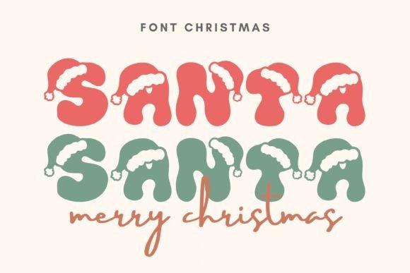 Santa Santa Typeface for Festive Editorial Design