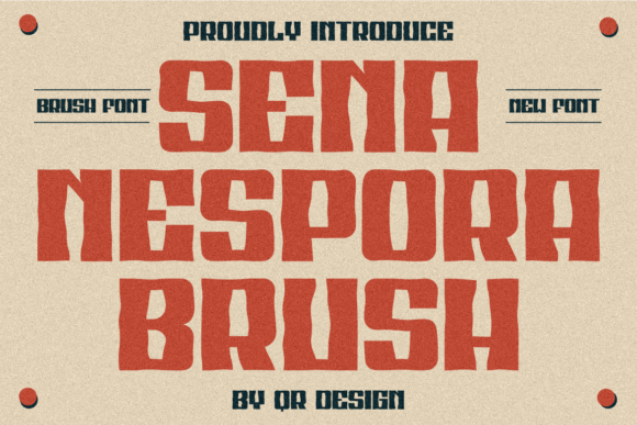 Sena Nespora Brush Typeface for Editorial Design