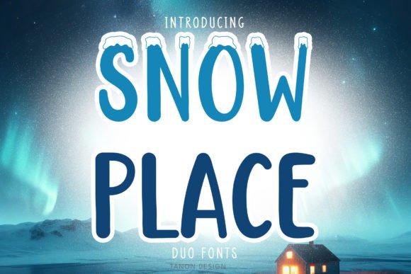 Snow Place Typeface for Festive Branding