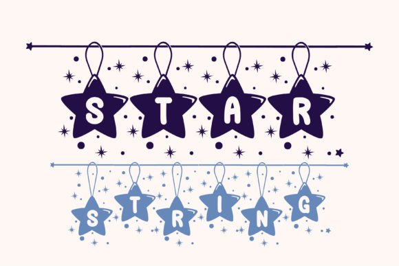 Star String Typeface for Editorial Design
