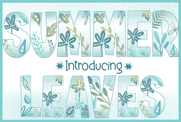 Summer Leaves Font for Small Business Branding