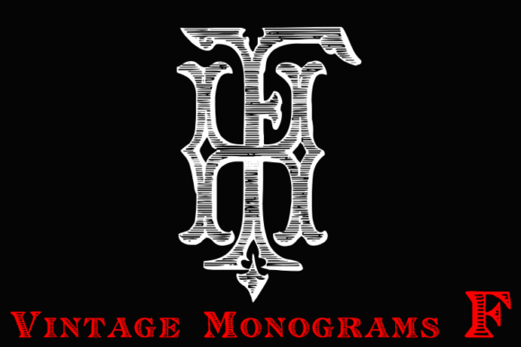 Vintage Monograms F: The Typeface for Elegant Branding
