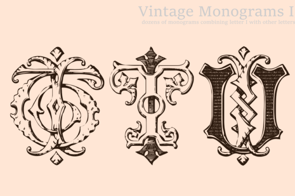 Vintage Monograms I: A Timeless Typeface for Makers